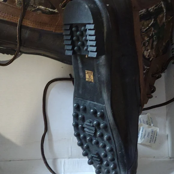 Red Ball vintage camo steel shank boots duckbill 14 insulated hunting trail y2k - Picture 4 of 15